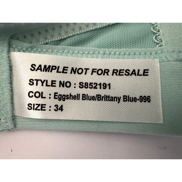 Wacoal Embrace Lace Soft Cup Wireless Bra 34 Eggshell Blue Brit - Picture 9 of 9